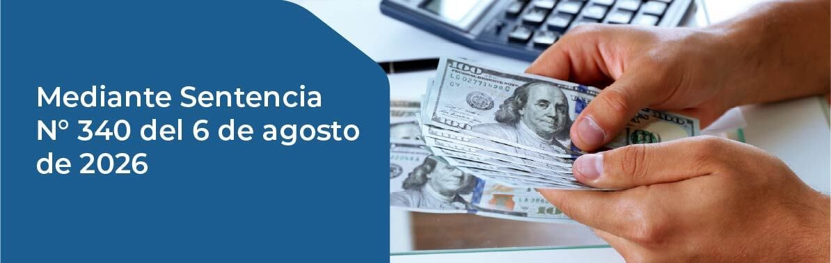 Sentencia N° 340 del 6 de agosto de 2026